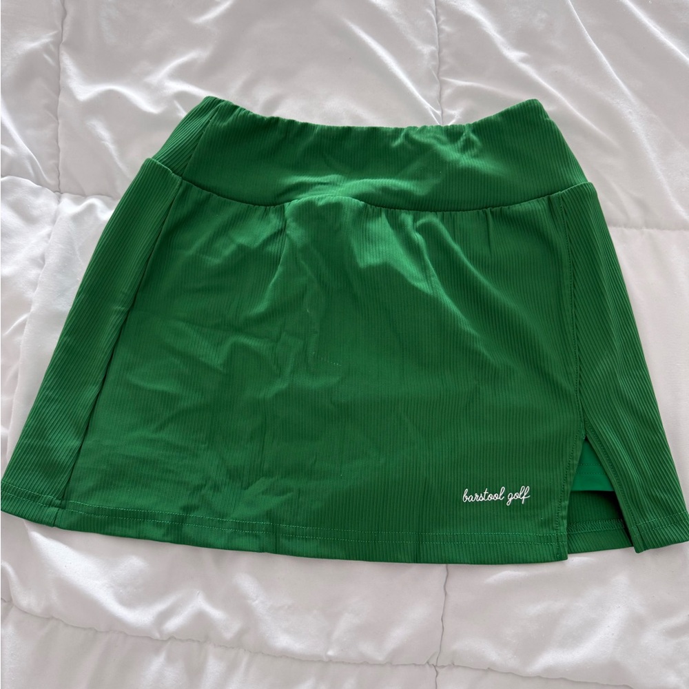 Barstool Golf Women's Green Mini Skirt